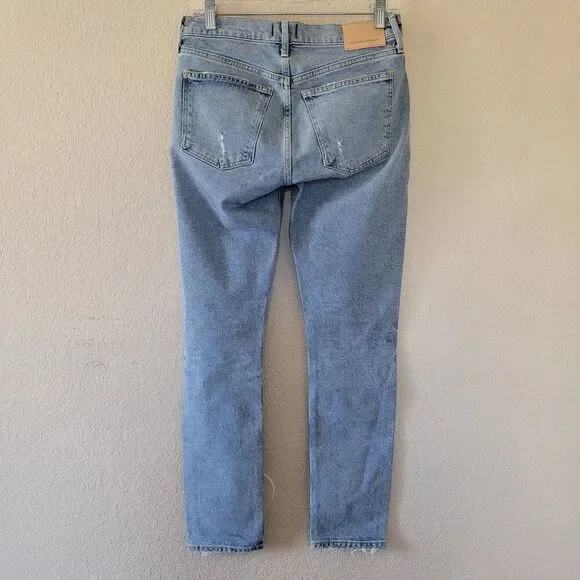 Citizens of Humanity Womens Jeans Size 25 Medium Wash Distressed Racer Mid Rise - Picture 9 of 9